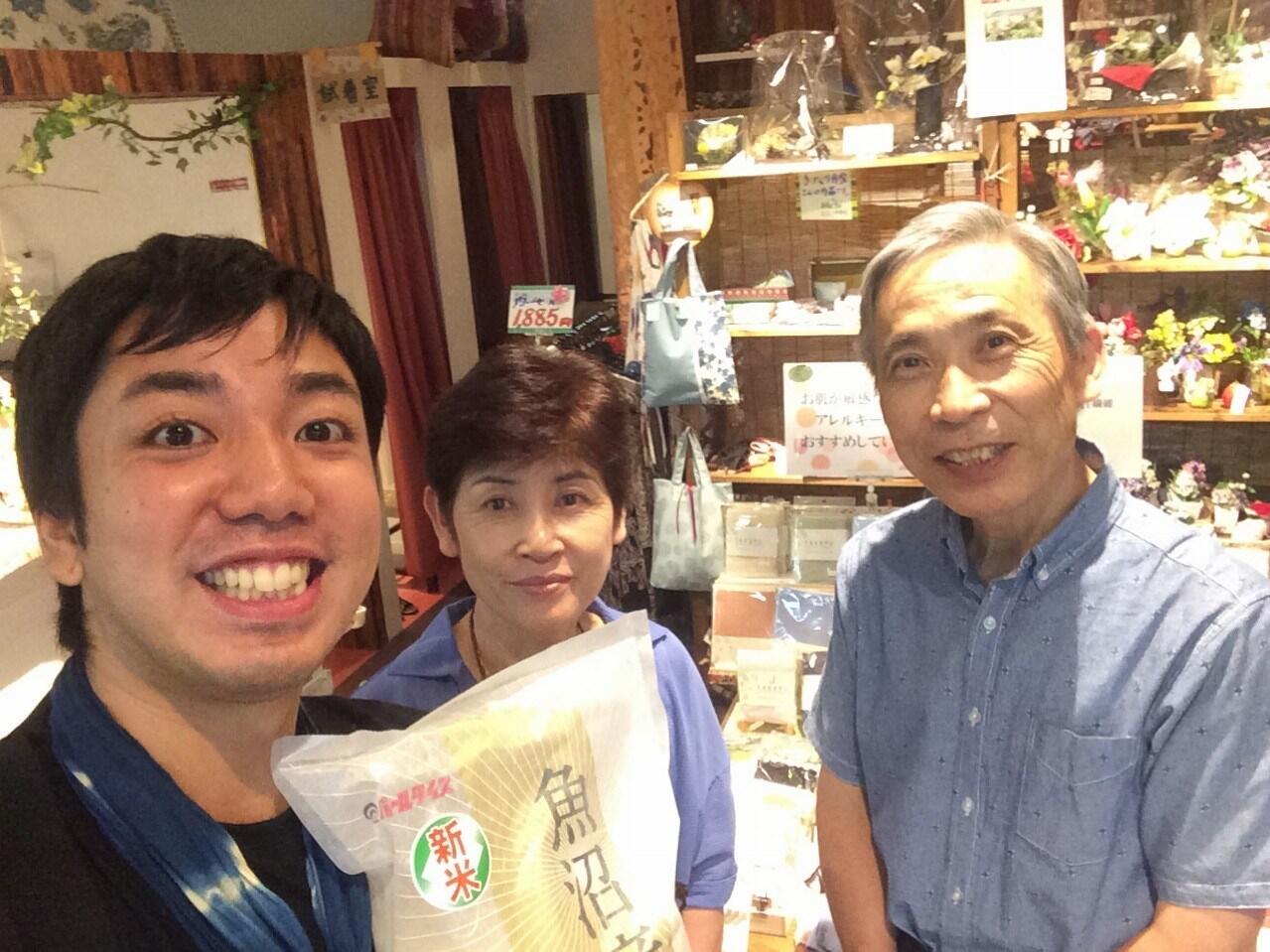 トキの里にて相田陽太郎氏と記念写真