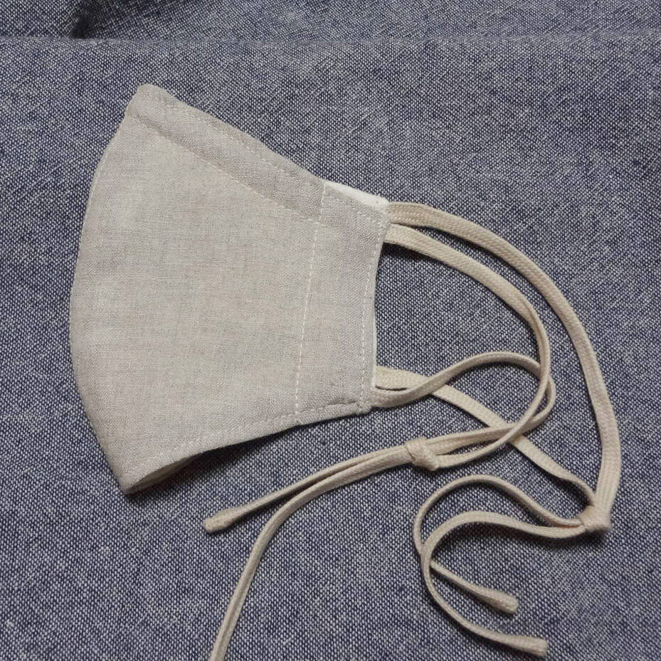 【トキの里オリジナル】オーガニックコットン ガーゼマスク 立体型 スタンダード、ノーズフィット有、S（# 1001）1,180 円