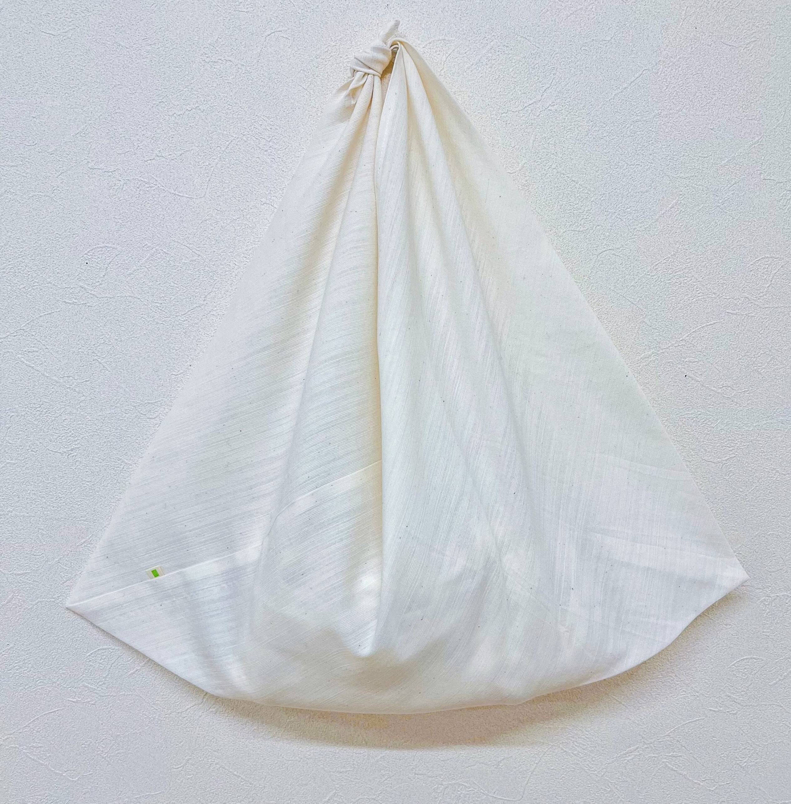 【竹布】TAKEFU 和晒 あづま袋、福彩(ふくさい/ナチュラル）、52×52cm(袋部分:約25×52cm)（# 4001）1,600 円