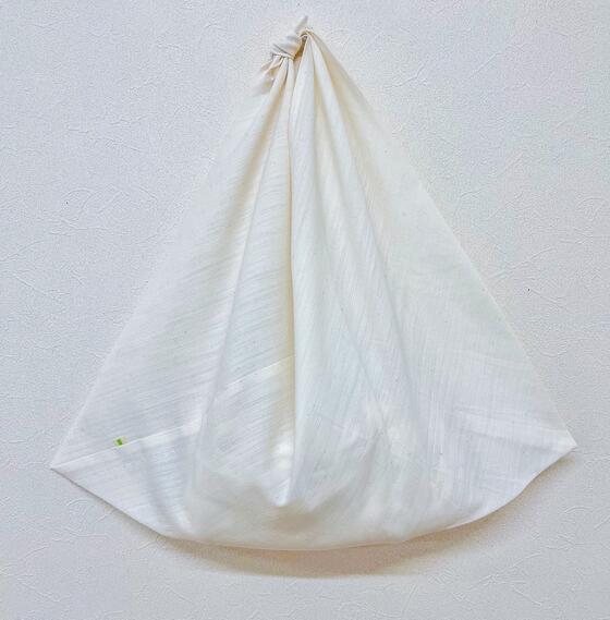 【竹布】TAKEFU 和晒 あづま袋、福彩(ふくさい/ナチュラル）、52×52cm(袋部分:約25×52cm)