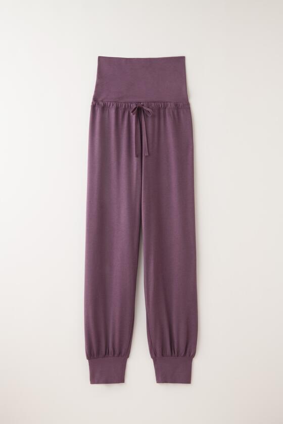 【竹布】 TAKEFU リラックスパンツ・レディース、スモーキーパープル、M〜L 【竹布】 TAKEFU リラックスパンツ・レディース、スモーキーパープル、M〜L