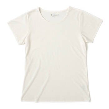 【竹布】 TAKEFU 半袖Tシャツ・レディース、M、オフホワイト（# 8259）3,800 円