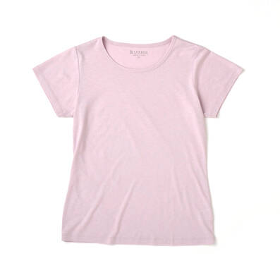 【竹布】 TAKEFU 半袖Tシャツ・レディース、L、ラベンダー（# 8262）3,800 円