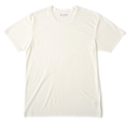 【竹布】 TAKEFU 半袖Tシャツ・メンズ、M、オフホワイト
