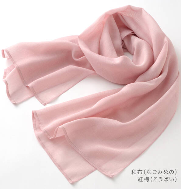 【竹布】 TAKEFU 和布（なごみぬの）、45x125cm、紅梅（# 8284）2,000 円