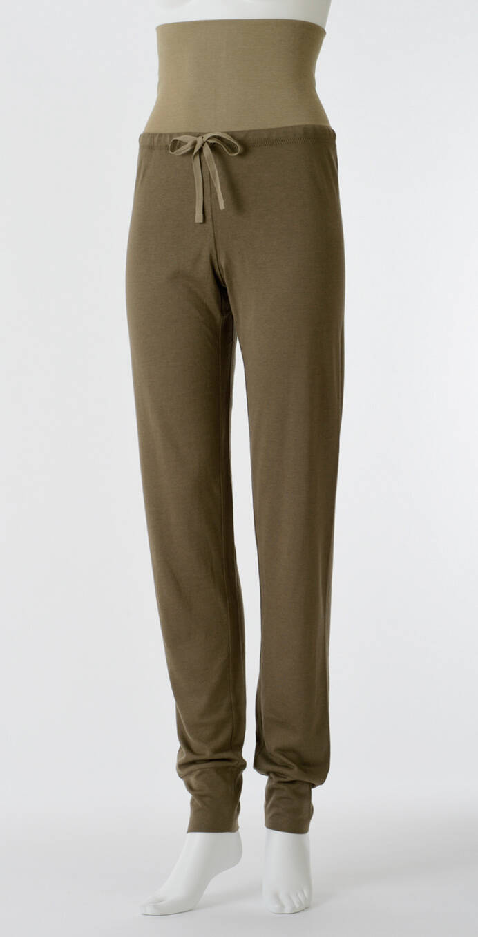 【竹布】 TAKEFU リラックスパンツ・レディース、M〜L、カーキ（# 8325）6,500 円