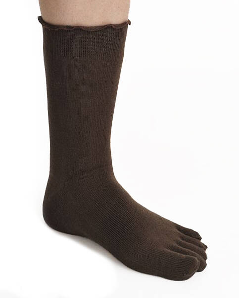 【竹布】 TAKEFU 5本指ソックス・レディース、23〜25cm、チョコレート（# 8333）1,300 円