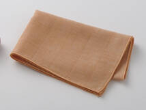 【竹布】 TAKEFU 清布（すがしぬの）ガーゼハンカチ、39x30cm、洗柿（# 8348）650 円