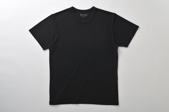 【竹布】 TAKEFU 半袖Tシャツ・メンズ、M、ブラック
