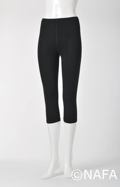 【竹布】 TAKEFU 七分丈スパッツ・レディース、L〜LL、ブラック（# 8371）3,500 円