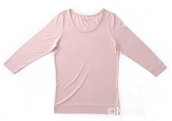 【竹布】 TAKEFU 八分袖インナー、L、ピンク（# 8376）4,800 円