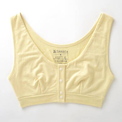 【竹布】 TAKEFU 前開きソフトブラ、L、クリーム（# 8402）4,800 円