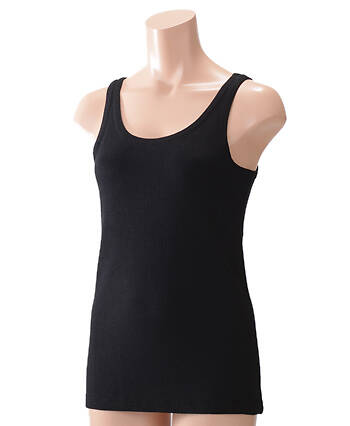 【竹布】 TAKEFU 癒布(ゆふ)  タンクトップ・レディース、M〜L(フリーサイズ)、ブラック（# 8423）3,500 円