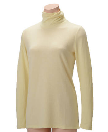 【竹布】 TAKEFU 癒布(ゆふ)  長袖タートルネック・レディース、M〜L(フリーサイズ)、クリーム（# 8427）6,500 円