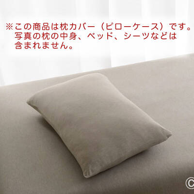 【竹布】 TAKEFU天竺ピローケース、約43×63cm、ライトブラウン（# 8434）1,900 円