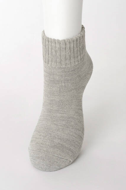 【竹布】 TAKEFU 裏パイルソックス（男女兼用）、25〜27cm、グレー（# 8437）1,300 円