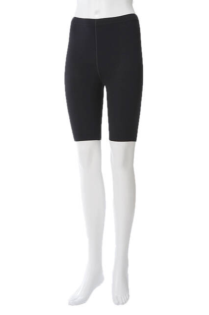 【竹布】 TAKEFU 五分丈スパッツ・レディース、ブラック、M〜L（# 8470）3,200 円