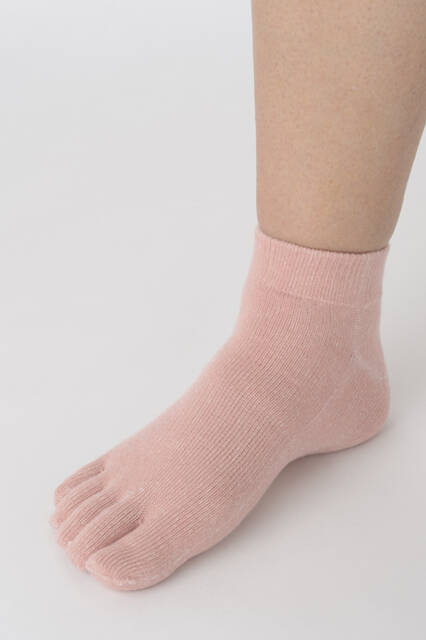【竹布】 TAKEFU 5本指ショートソックス（男女兼用）、25〜27cm、ピンク（# 8477）900 円