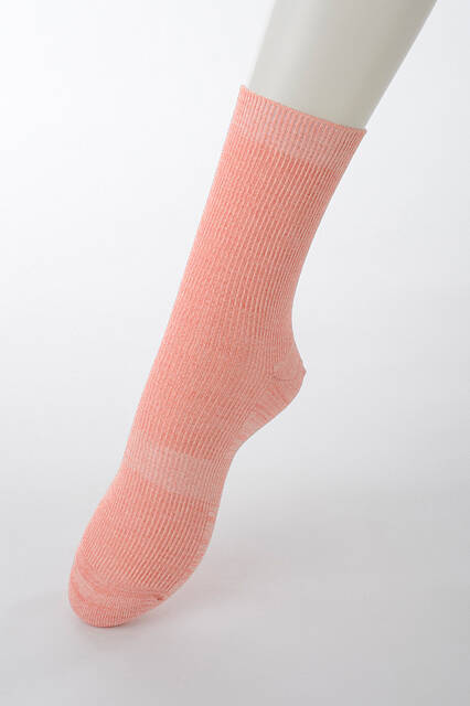 【竹布】 TAKEFU 杢ソックス、ピンク、22〜24cm、（男女兼用）（# 8498）1,000 円