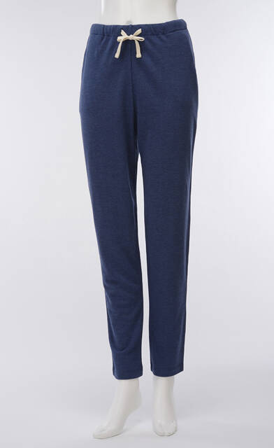 【竹布】 TAKEFU ロングパンツ・レディース、ネイビー、M（# 8532）10,000 円