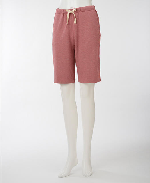 【竹布】 TAKEFU ショートパンツ・レディース、ローズ、M 【竹布】 TAKEFU ショートパンツ・レディース、ローズ、M
