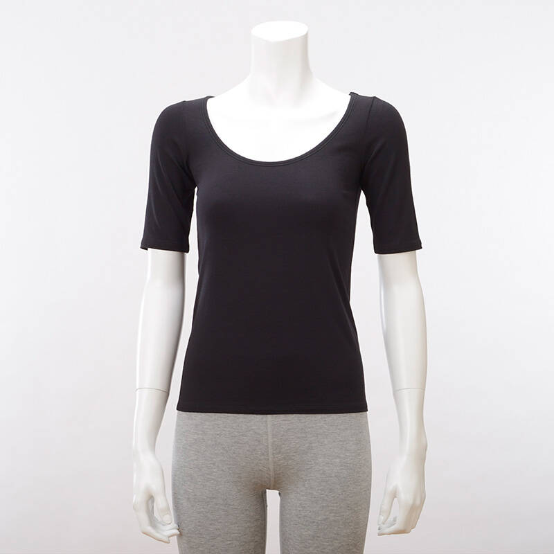 【竹布】 TAKEFU 五分袖インナー・レディース、ブラック、M（# 8605）5,200 円