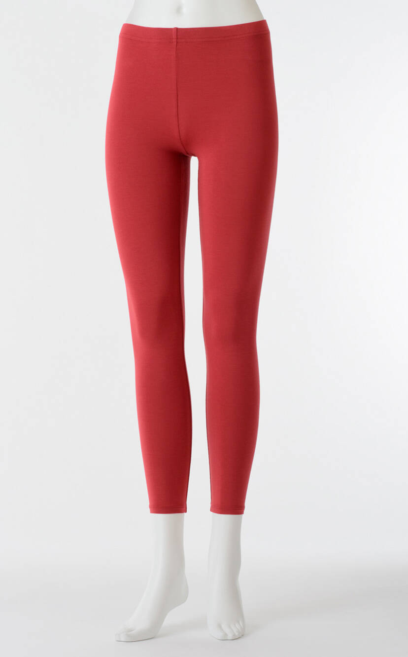 【竹布】 TAKEFU ロングスパッツ・レディース、ワイン、M〜L（# 8614）4,500 円