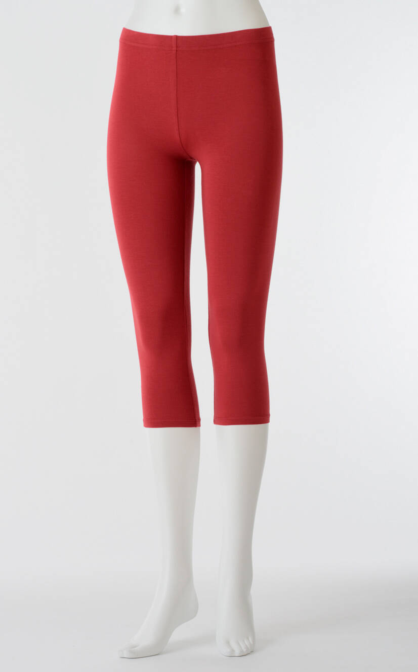 【竹布】 TAKEFU 八分丈スパッツ・レディース、ワイン、M〜L（# 8616）3,300 円