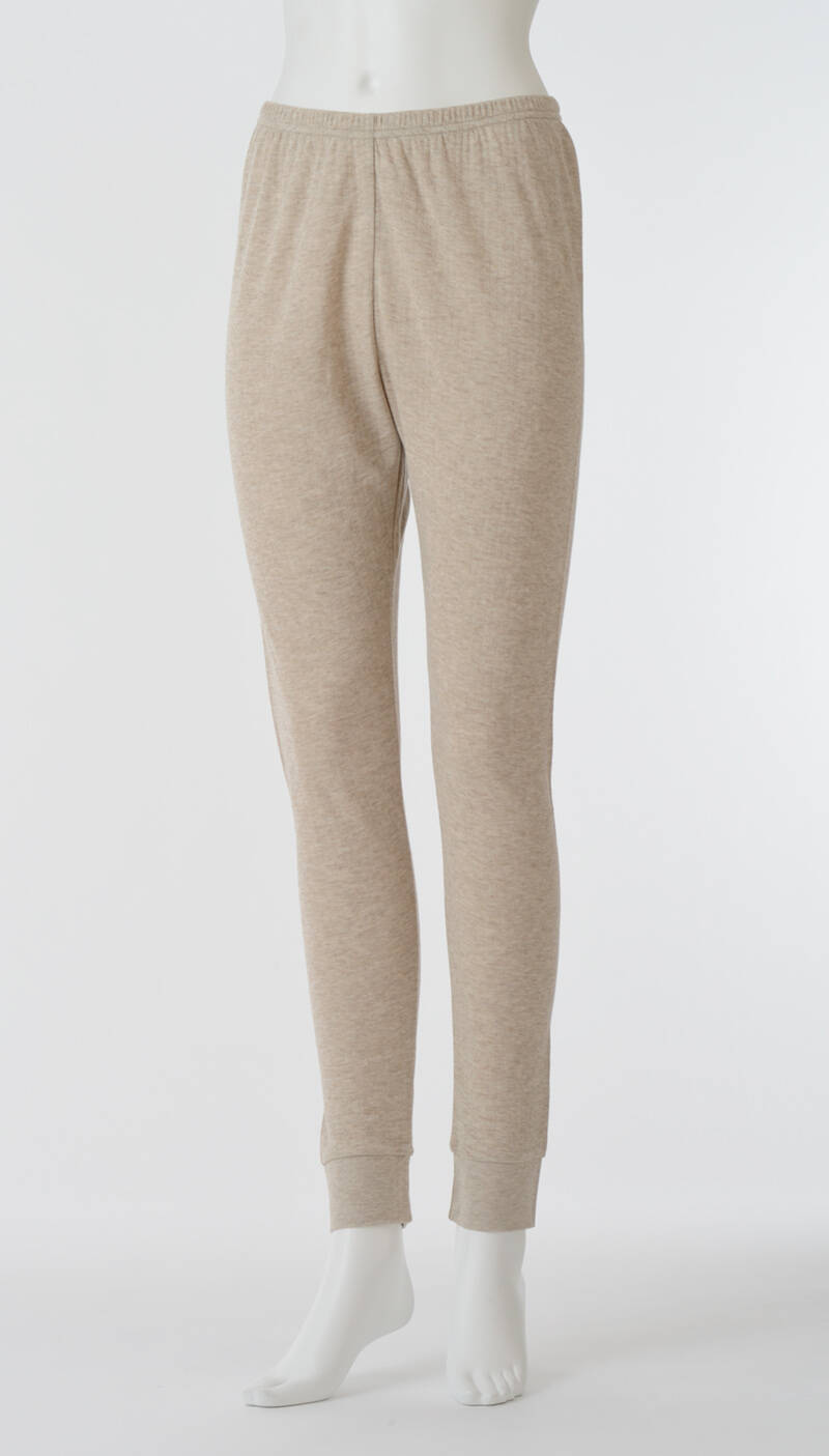 【竹布】 TAKEFU 癒布（ゆふ）レギンス・レディース、M〜L、白茶（しらちゃ）（# 8642）6,800 円