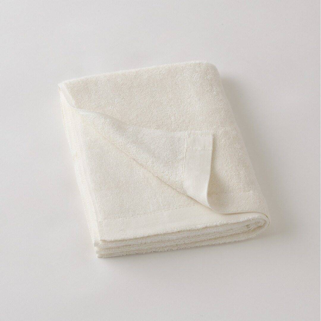 【竹布】 TAKEFU フェイスタオル（パイル）、34x88cm、ナチュラル(裏面もナチュラルのパイルです)（# 8696）1,500 円