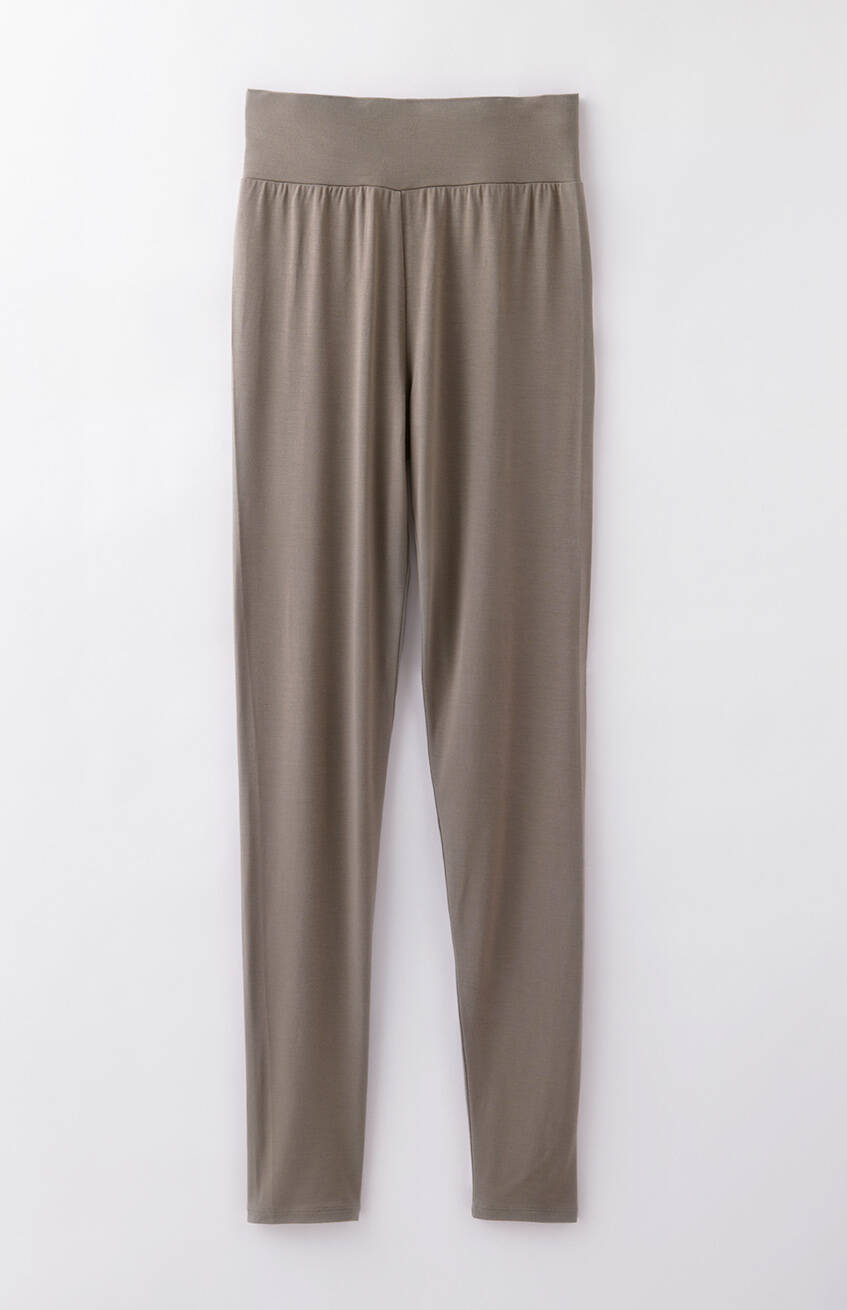 【竹布】 TAKEFUスパッツ(10分丈)・レディース、アースグリーン、M-L（# 8717）4,800 円