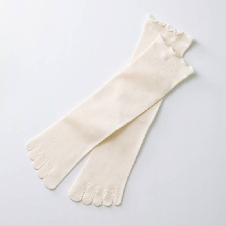 【竹布】 TAKEFUライトエアー5本指ソックス、ナチュラル、22〜24cm（# 8745）1,500 円