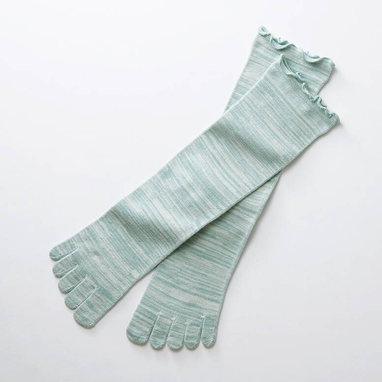 【竹布】 TAKEFUライトエアー5本指ソックス、ソラ、22〜24cm（# 8746）1,500 円