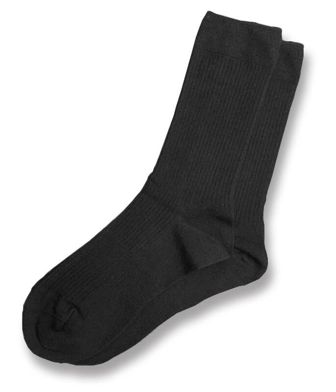 【竹布】 TAKEFU スタンダードソックス（男女兼用）、ブラック、25〜27cm（# 8761）1,800 円