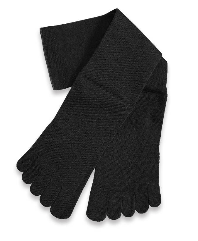 【竹布】 TAKEFU スタンダード5本指ソックス（男女兼用）、ブラック、25～27cm（# 8763）2,000 円