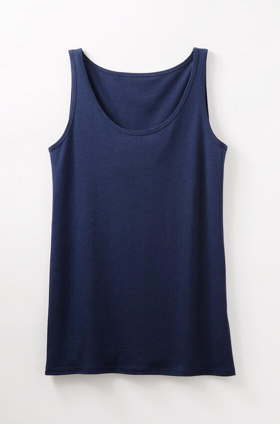 【竹布】 TAKEFU タンクトップ・レディース、ネイビーブルー、L~LL 【竹布】 TAKEFU タンクトップ・レディース、ネイビーブルー、L~LL