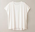 竹布 スクエアフレンチTシャツ・レディースの画像 竹布 スクエアフレンチTシャツ・レディースの画像