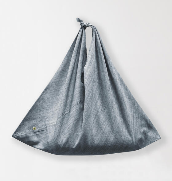 【竹布】TAKEFU 和晒 あづま袋、青藍、52×52cm