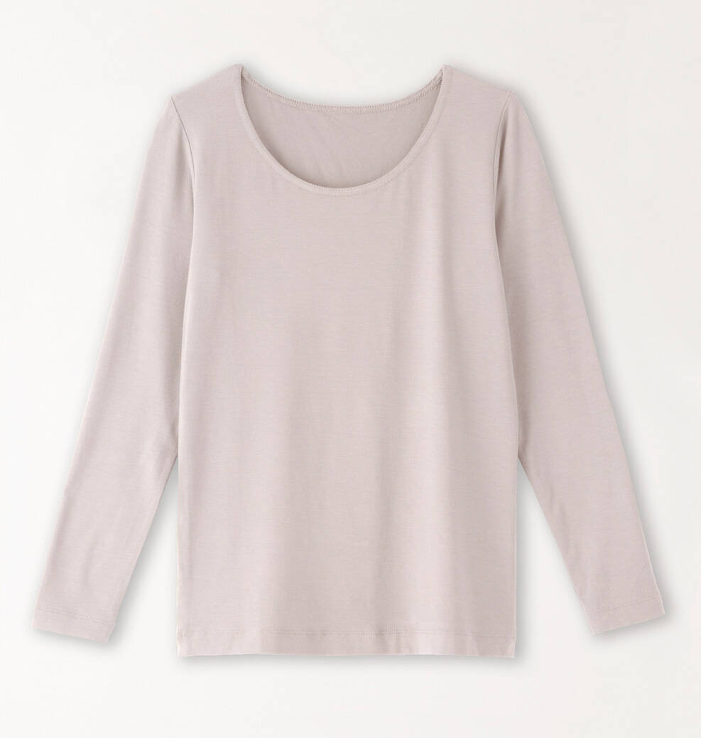 【竹布】 TAKEFU ソフトフィットインナー（長袖）、サンドベージュ、M（# 8875）5,200 円