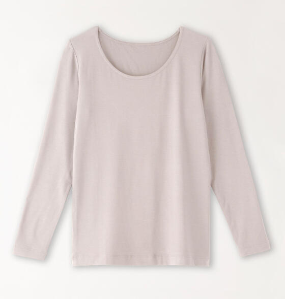 【竹布】 TAKEFU ソフトフィットインナー(長袖)、サンドベージュ、M 【竹布】 TAKEFU ソフトフィットインナー(長袖)、サンドベージュ、M