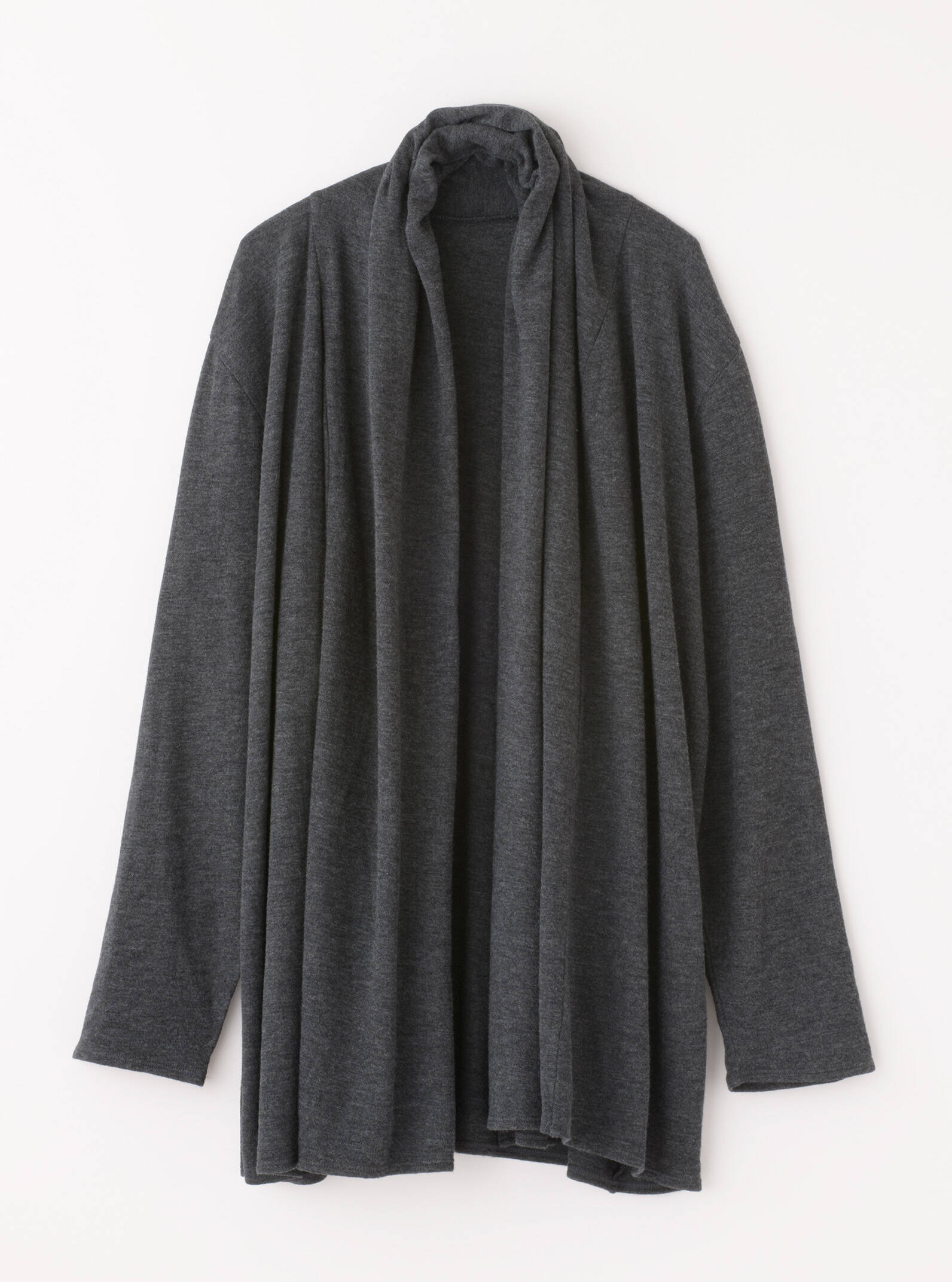 【竹布】 TAKEFU 癒布（ゆふ）2WAYカーディガン、深煤竹（みばいちく）、M〜L（身丈： 68cm 身巾：53cm）（# 8885）12,000 円