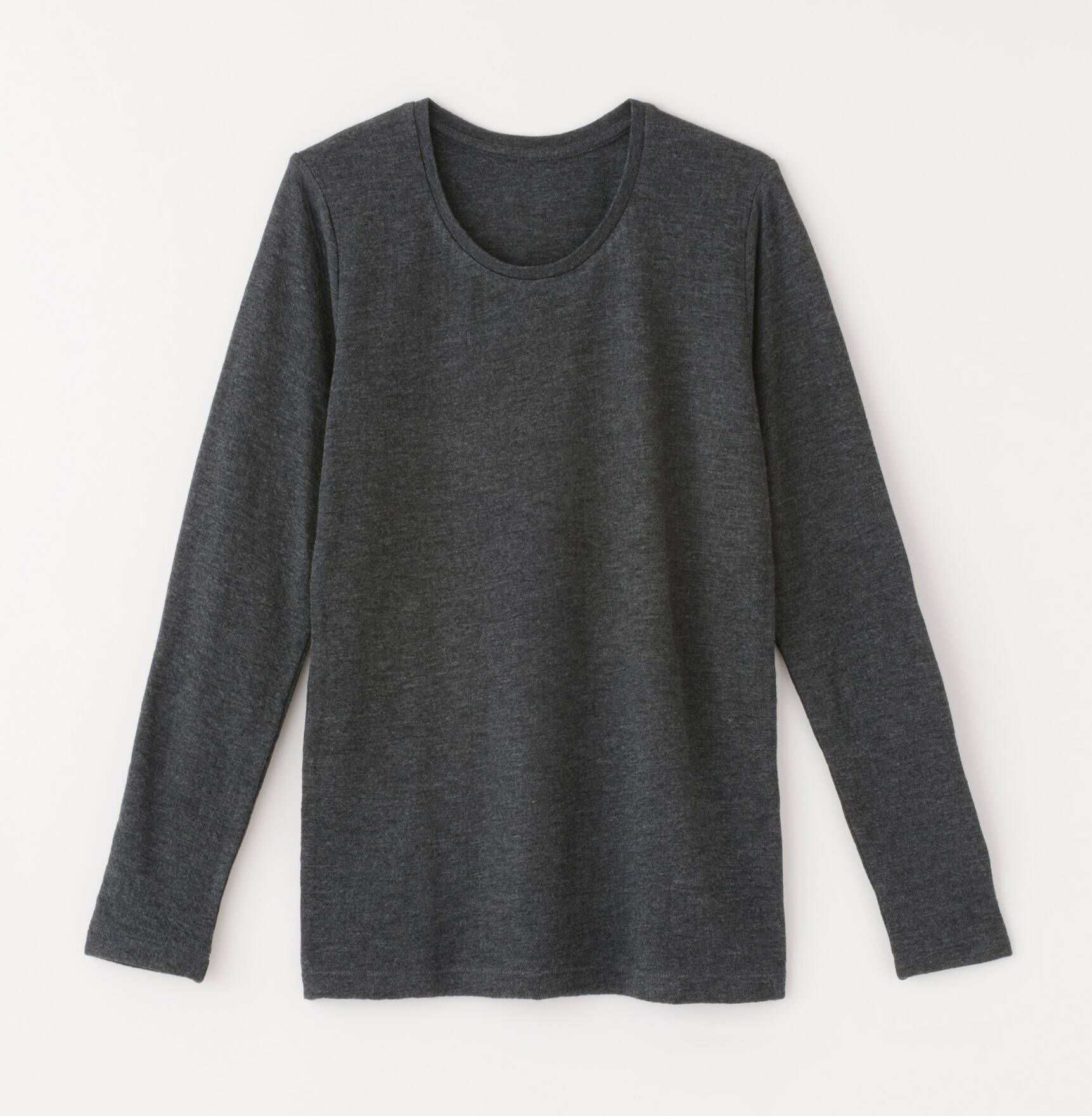 【竹布】 TAKEFU 癒布（ゆふ）長袖ラウンドネック・レディース、深煤竹（みばいちく）、M〜L（# 8888）7,000 円