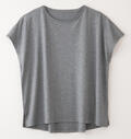竹布 スクエアフレンチTシャツ・レディースの画像 竹布 スクエアフレンチTシャツ・レディースの画像