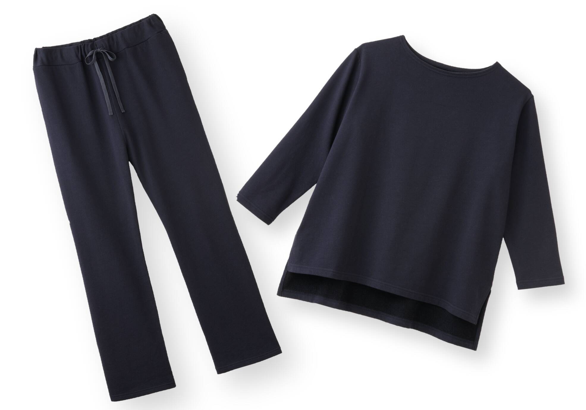 【竹布】 TAKEFU The★(ザ・ひとつぼし)スウェットコンビセット、ダークネイビー、M〜L（# 8924）18,000 円