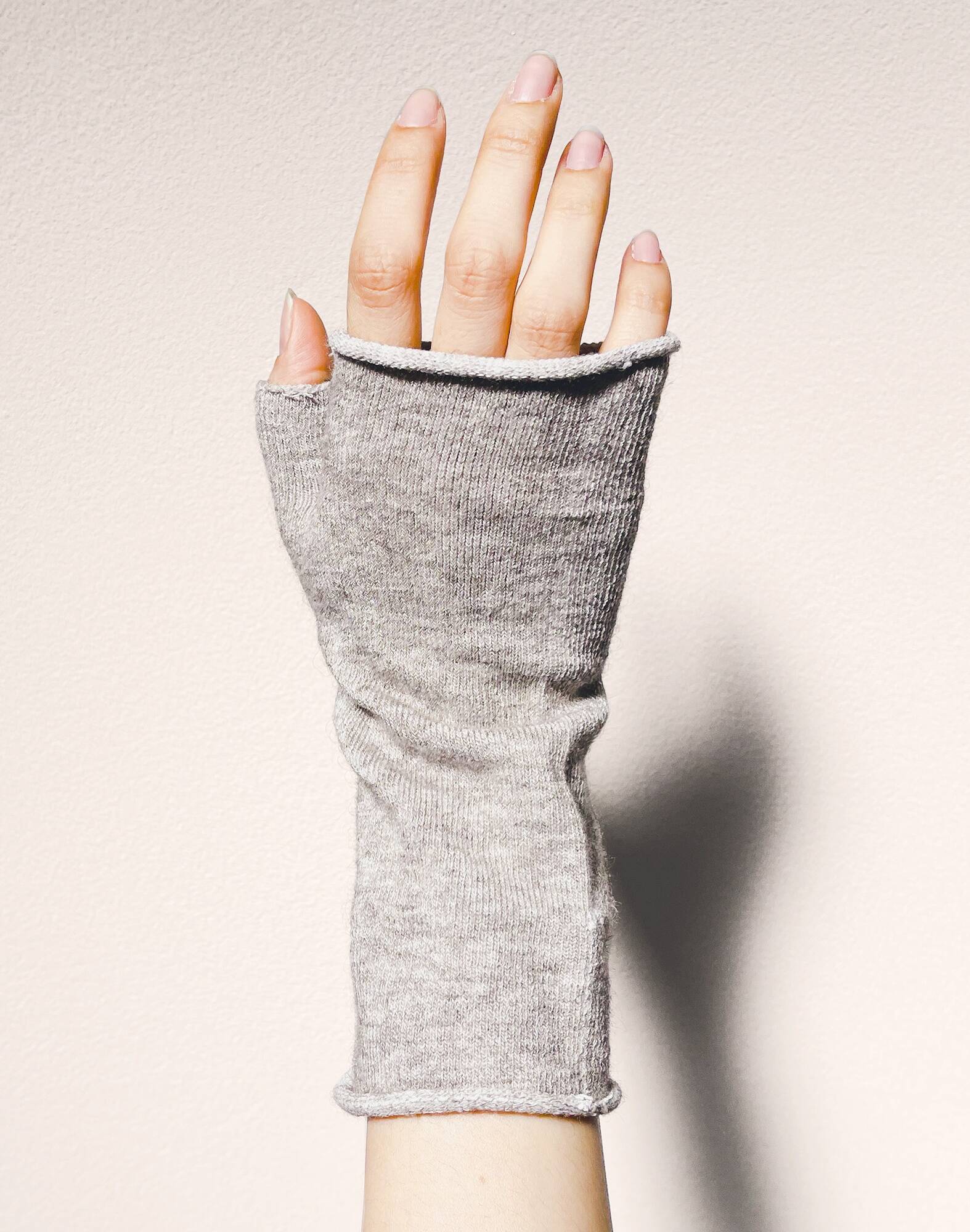 【竹布】 TAKEFU ヤク 指出しショートウォーマー、杢グレー、フリーサイズ（# 8962）3,000 円