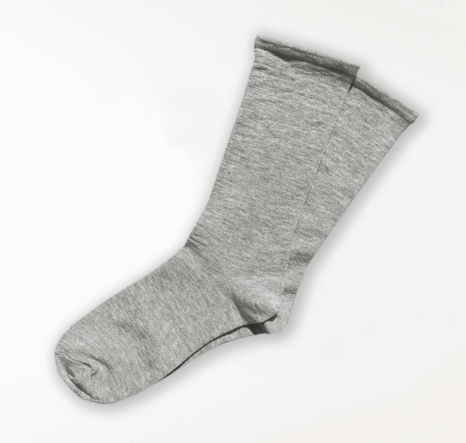 【竹布】 TAKEFU ヤク ゴム無しソックス、杢グレー、22〜24cm（# 8963）2,500 円
