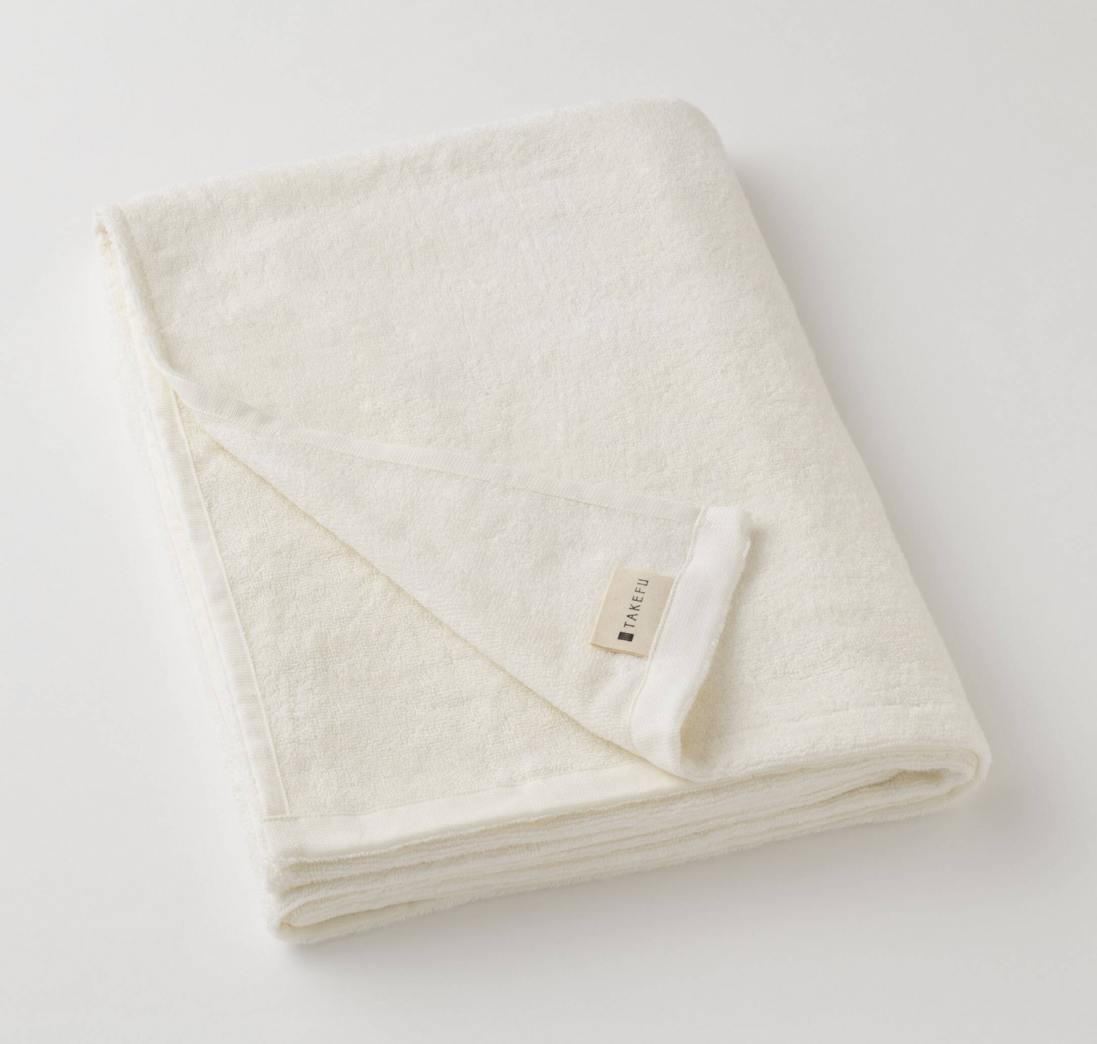 【竹布】TAKEFU ワイドバスタオル、約80×145cm、ナチュラル（# 8969）6,000 円