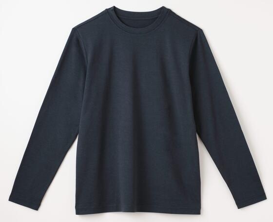 【竹布】 TAKEFU 長袖Tシャツ・メンズ、ブラックブルー、S 【竹布】 TAKEFU 長袖Tシャツ・メンズ、ブラックブルー、S