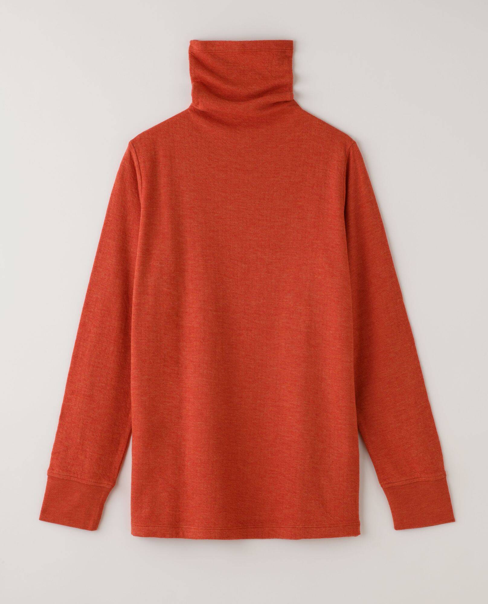 【竹布】TAKEFU 癒布（ゆふ）長袖ボトルネック・レディース、M〜L（身丈：60cm、身巾：41cm）、柘榴（ざくろ）（# 8992）7,700 円